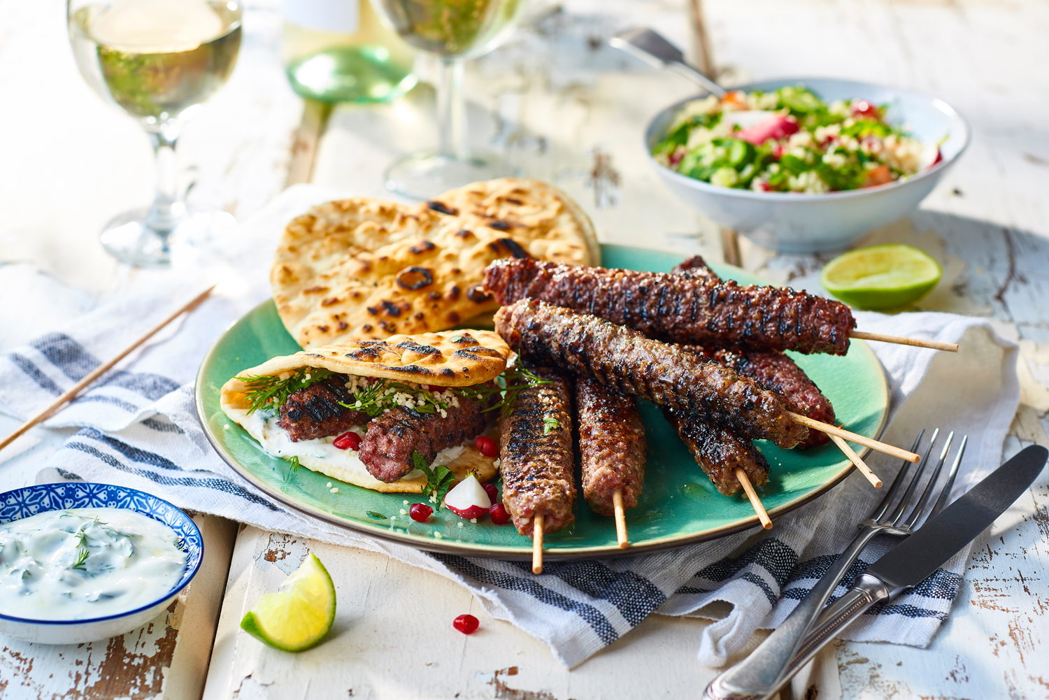 Bevans Lamb Kofta with Moroccan Couscous Recipe